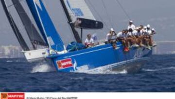 El Bronenosexn lidera la flota rusa de SWAN60 en Palma.