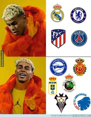 Lamine y Mbappé protagonistas de los memes del fin de semana