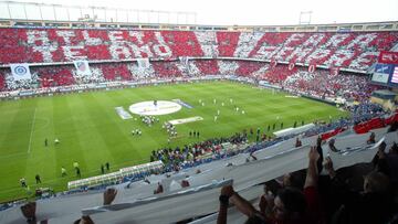 Así estaba el Vicente Calderón en la previa del Atlético-Osasuna, del día que los rojiblancos cumplieron 100 años.