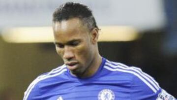 Drogba durante la derrota copera ante el Bradford