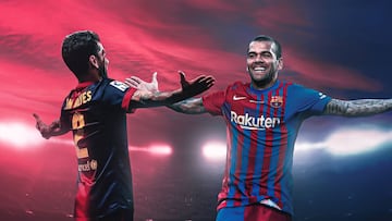 Dani Alves es presentado como nuevo jugador del FC Barcelona.