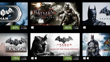 Ofertas Steam: Batman Arkham, con más del 60% de descuento