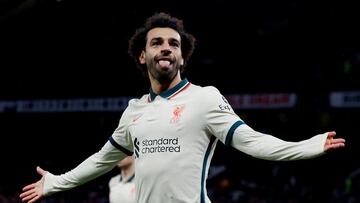 Mohamed Salah celebra un gol con el Liverpool.