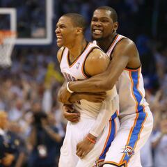 Durant, sobre su relación con Westbrook: "Seguimos bien"