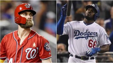 Bryce Harper y Yasiel Puig.