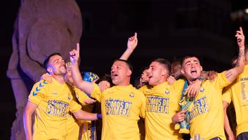 Celebración del ascenso a Primera División de la UD Las Palmas.