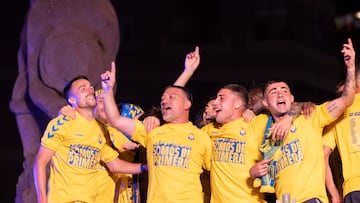 Celebraci¨®n del ascenso a Primera Divisi¨®n de la UD Las Palmas.