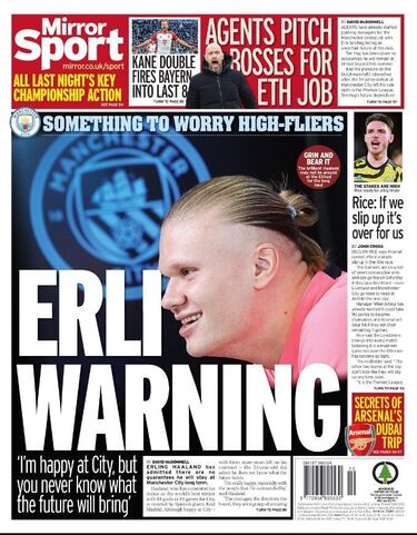 Haaland: temor en Inglaterra con el Madrid