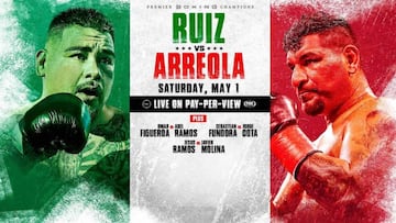 Cartel del Andy Ruiz vs Chris Arreola.