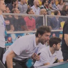 Así vivió el banquillo del Real Madrid la remontada: ¡ojo a Llull!