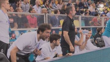 Así vivió el banquillo del Real Madrid la remontada: ¡ojo a Llull!