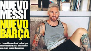 El look de Messi se impone a la búsqueda del delantero