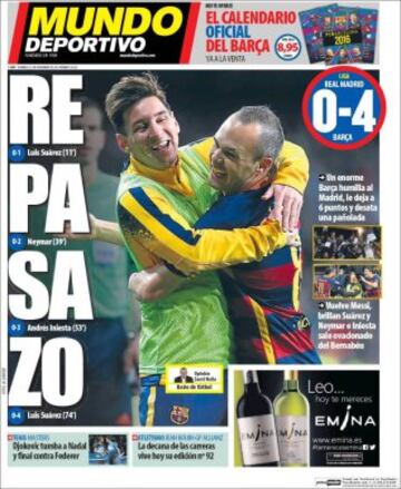 Portadas de la prensa mundial