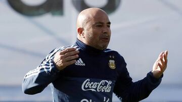 02/10/17  Entrenamiento de la Seleccion Argentina 
  SAMPAOLI 