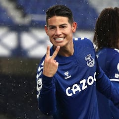 El Everton rompe con James un récord de hace 50 años