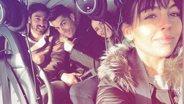 Georgina Rodríguez, de paseo en helicóptero junto a Cristiano Ronaldo.