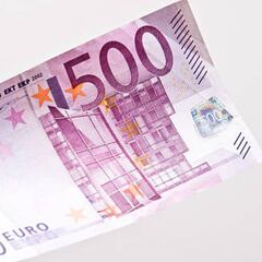 Los billetes de 500 euros, en caída libre