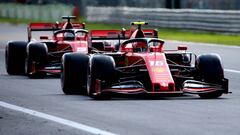 Vettel y Leclerc, Ferrari SF90. Monza, Italia. F1 2019. 