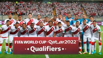 Formación de Perú en el repechaje para el Mundial 2022