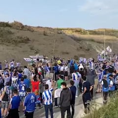 Las aglomeraciones de ayer del Athletic, hoy con seguidores de la Real