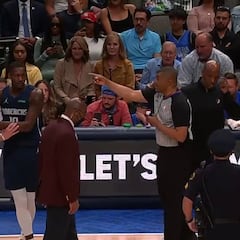 La escena del enganchón de Doncic con el árbitro que le critica toda la NBA