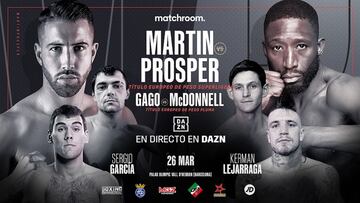 Cartel promocional de la segunda velada de Matchroom en Espa&ntilde;a.