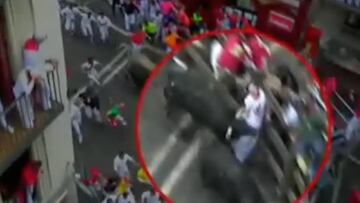 ¡El gran susto de San Fermín! Doble cornada a un australiano