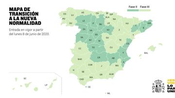 Coronavirus: ¿qué provincias entran en Fase 2 y Fase 3 el lunes 8 de junio?