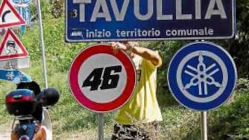 <b>LÍMITE 46. </b>En Tavullia se debe ir a la velocidad del dorsal de Rossi.