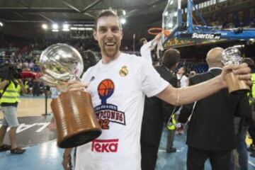 El 24 de junio de 2015 el Real Madrid se proclaman campeones de la Liga ACB