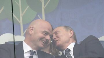 Putin e Infantino dieron la bienvenida en partido inaugural de Copa Confederaciones