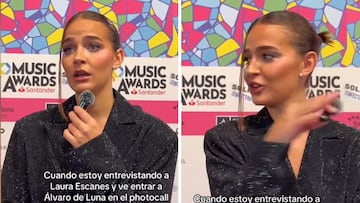 El incómodo momento de Laura Escanes al encontrarse con Álvaro de Luna en pleno photocall