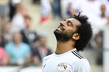 Mohamed Salah celebra el gol.