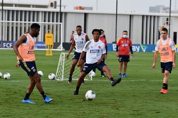 La Selección Colombia completó una semana de trabajos y se enfoca en el duelo de Eliminatorias ante Perú. Reinaldo Rueda ha estado muy atento a sus elegidos.