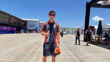 Rueda a su llegada al paddock de Mandalika.