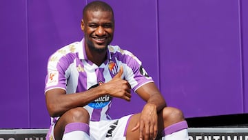 Valladolid. 6/9/2023.  Presentación de Mamadou Sylla como nuevo jugador Del Real Valladolid. Photogenic/Miguel Ángel Santos