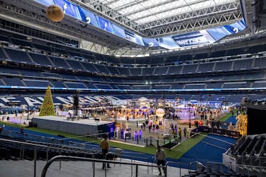 El estadio Santiago Bernabéu acoge la 'Mavidad Bernabeu'. Un envento para toda la familia en el que se puede disfrutar de un buen plan en estas fechas navideñas.
