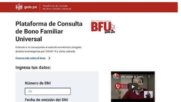 Segundo bono Yanapay: ¿cómo consultar si eres beneficiario con el documento de identidad?