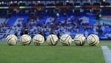  Official Ball Voit Tracer 1922 during the game Pachuca vs Toluca, corresponding to second leg of the great final of the Torneo Apertura 2022 of the Liga BBVA MX, at Hidalgo Stadium, on October 30, 2022.

<br><br>

Balones Oficiales Voit Tracer 1922 durante el partido Pachuca vs Toluca, correspondiente a la vuelta de la gran final del Torneo Apertura 2022 de la Liga BBVA MX, en el Estadio Hidalgo, el 30 de octubre de 2022.