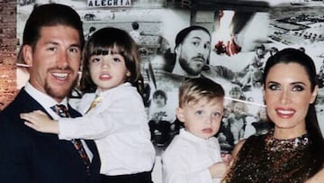 Sergio Ramos y Pilar Rubio: original felicitaci&oacute;n de A&ntilde;o Nuevo. Foto: Instagram