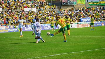 Teófilo Gutiérrez en su debut con Real Cartagena.