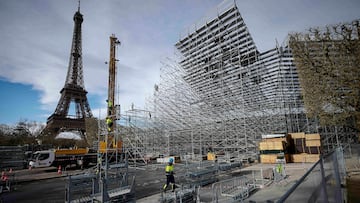 La impresionante vista del estadio de Voleibol de playa para Juegos Olímpicos