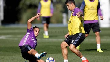 James vuelve a la titularidad en el Bernabéu 136 días después