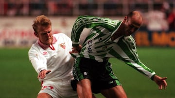 Una imagen de aquel 0-3, con Prosinecki y Roberto Ríos.