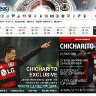 Chicharito tiene su propio sitio en la web de la Bundesliga