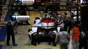El Toyota de Alonso en Le Mans.
