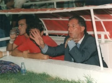 A mediados de la temporada 1992-93 fichó por el Sevilla junto a Diego Maradona equipo en el que ambos permanecieron sólo una temporada. Bilardo sería llamado de urgencia una vez más por la directiva del Sevilla en la temporada 1996-97 a fin de mantener la permanencia del equipo en Primera División. Bilardo estuvo en el cargo solamente dos jornadas, habló con los jugadores sobre la situación del equipo y regresó a Argentina. El Sevilla terminó la temporada en vigésima posición y descendió a Segunda División.