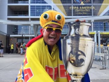 Imágenes de hinchas Colombia vs. Costa Rica en Copa América