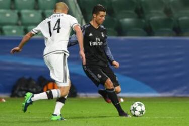 Hlousek y Cristiano Ronaldo.