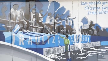 Mural en Mendizorroza.